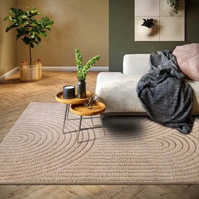 Кафяво-сив килим 200x280 cm Panglao New York Taupe – Elle Decoration