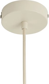 Japandi висяща лампа бежова с ленен абажур 50 см - Fedde