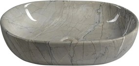 Сива керамична мивка 59x42 cm Dalma – Sapho