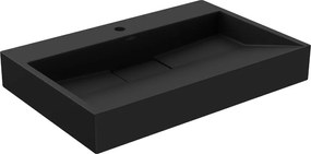 Mexen Ava плотова мивка от конгломерат 1/O 70 x 46 см, черна - 23017071