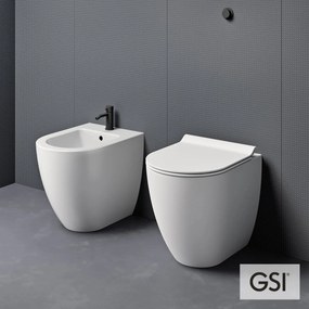 Мивка Pura/55 Swirlflush с капак Super Slim MS86SC GSI-Бял