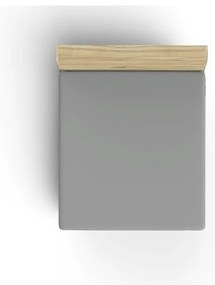 Тъмносив еластичен памучен чаршаф 140x200 cm – Mijolnir