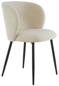 Бежов тапициран трапезен стол Elyna – Light &amp; Living