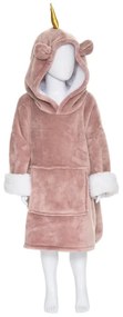 Детско одеяло с качулка atmosphera Unicorn, Розов