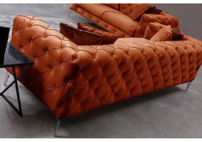 Оранжев кадифен диван 197 cm Como – Artie