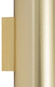 Дизайнерски стенен аплик златен кръгъл 2-светлина - Sab Honey