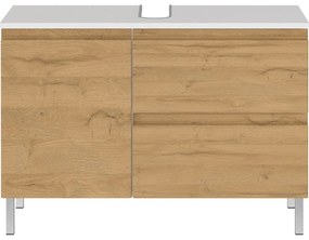 Бял шкаф под умивалника от дъб 80x56 cm Torrance - Germania