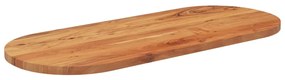 370091 vidaXL Плот за маса, 140x60x2,5 см, овален, масивна акация