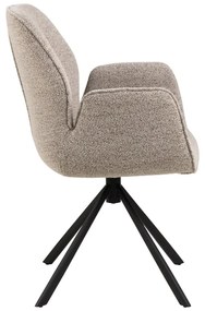 Тъмносив тапициран трапезен стол Aura – Actona