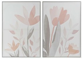 Картина DKD Home Decor полистирен Lilled Пластно (2 pcs) (62.2 x 3.5 x 92 cm)