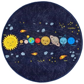 Тъмносин детски килим ø 120 cm Comfort – Mila Home