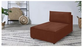 Променлив модул за диван от велур в тухлен цвят Nihad modular - Bobochic Paris
