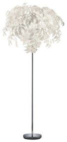 Бяла подова лампа, височина 180 cm - Trio Leavy