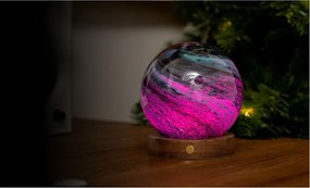 Тъмнокафява/в тъмно естествен цвят светлинна декорация с USB ø 12 cm Stellar Ocean – Gingko