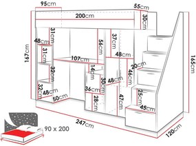 Многофункционално легло Konkret XIV-Gkri-Mauro
