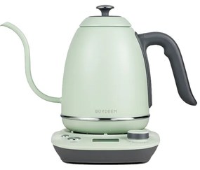 Електрическа кана Gooseneck BUYDEEM K821, 1000W, 0.8 л, Поддърждане на топло, NTC сензорна технология, LCD, Светлозелен