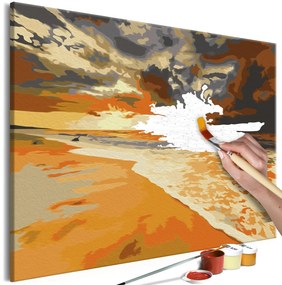 Направете своя собствена картина върху платно - Golden Beach 60x40