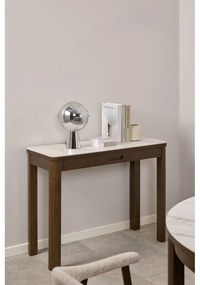 Конзолна маса с керамичен плот в бежов и тъмнокафяв цвят 40x100 cm Southampton – Actona