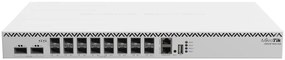 Комутатор Mikrotik CRS518-16XS-2XQ-RM 2x 100 Gigabit QSFP28 порта и 16x 25 Gigabit SFP28 порта