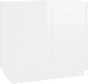 819886 vidaXL Сайдборд, бял гланц, 80x34x75 см, инженерно дърво