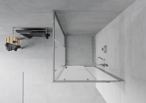 Mexen Rio квадратна душ кабина 80 x 80 см, матирана, хром - 860-080-080-01-30