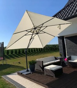 Стилен сив чадър MINI ROMA 2,5 × 2,5 м