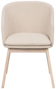 Бежови тапицирани трапезни столове в комплект 2 бр. Windham – Rowico