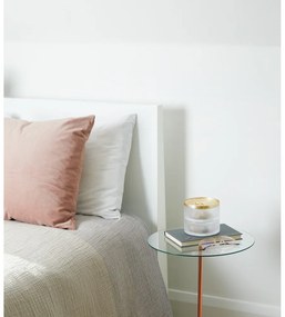 Стъклена кутия за бижута с капак в златист цвят Tesora - Umbra