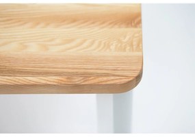 Бяла маса за хранене със заоблени крака TRIVENTI, 120 x 80 cm Triventi - Ragaba