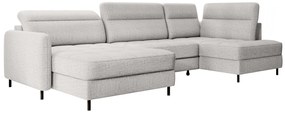 Разтегателен диван в П-образна форма NERTO, 306x100x165, aubron 03, ляв