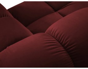 Червен кадифен диван 379 cm Bellis - Micadoni Home