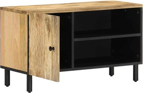 356906 vidaXL ТВ шкаф, 80x31x46 см, мангово дърво масив