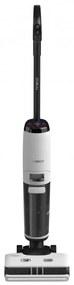 Вертикална прахосмукачка Tineco Floor One S7 Steam Plus 4В1, 240W, Сухо/Мокро, 0.7 л мръсна/0.8 л чиста, LED екран и осветление, Пара + сушене, Бял/черен