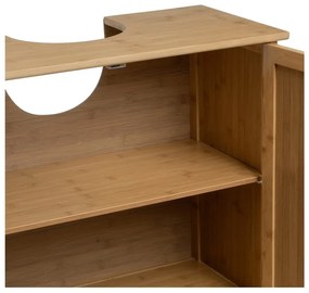 Бамбуков шкаф за мивка в естествен цвят 63x60 cm – Casa Selección