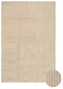 Ръчно изработен бежов вълнен килим подходящ за пране 200x300 cm Unexpected Wool – Lorena Canals