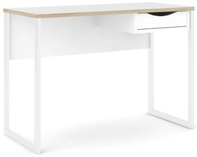 Бяла работна маса , 110 x 48 cm Function Plus - Tvilum