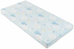 KIKKA BOO Матрак FANTASIA PLUS 60/120/8 см CLOUDS BLUE