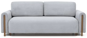 Сив сгъваем/с място за съхранение диван от рипсено кадифе 244 cm Arcadova – ELTAP