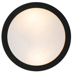 Модерна външна таванна лампа черна 23 см IP44 - Flavi