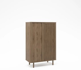 Шкафче от дъбов декор в естествен цвят 86x130x40 cm Salma – Marckeric