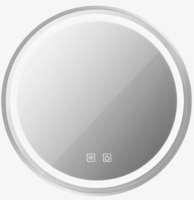 Огледало LED 50cm MMJ BRUSH SILVER