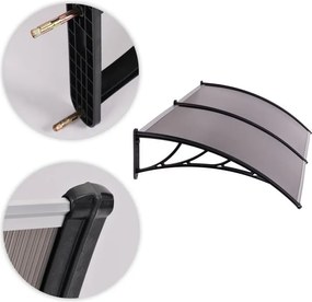 Поликарбонатен двоен навес над входната врата 200 x 100 cm