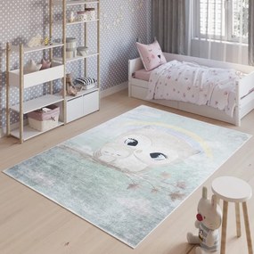 Детски килим с мотив на очарователни сови Ширина: 120 см | Дължина: 170 см