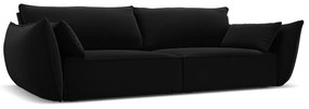 Черен кадифен диван 208 cm Vanda – Mazzini Sofas