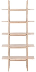 Библиотека за книги от масивна дъбова дървесина , височина 216 см Muse - Gazzda