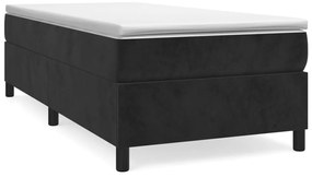 3121086 vidaXL Pамка за легло черна 80x200 см , кадифе