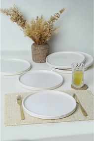 Бели керамични чинии в комплект от 6 бр. ø 27 cm – Hermia