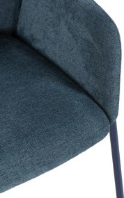 Сини тапицирани трапезни столове в комплект 2 бр. Aslin – MOME