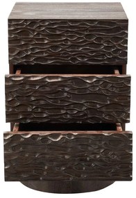 Тъмнокафяво нощно шкафче от масивно манго Crumble – WOOOD