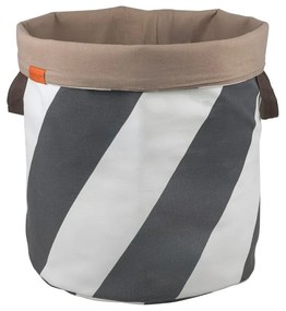 Сиво-кремав текстилен кош за пране 5 l Diagonal – Mette Ditmer Denmark